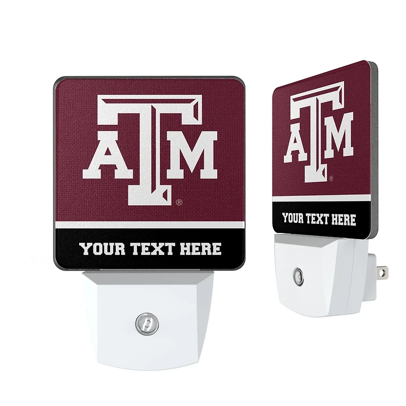Texas A&M Aggies Personalized 2-Piece Nightlight Set