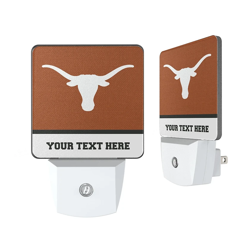 Texas Longhorns Personalized 2-Piece Nightlight Set