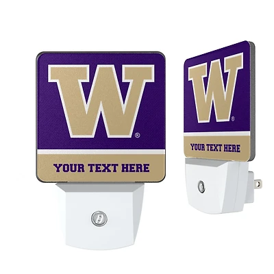 Washington Huskies Personalized 2-Piece Nightlight Set