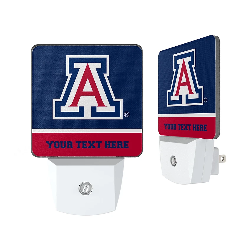 Arizona Wildcats Personalized 2-Piece Nightlight Set