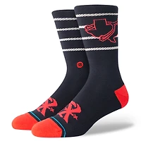 Male Stance Navy Texas Rangers 2023 MLB City Connect Crew Socks
