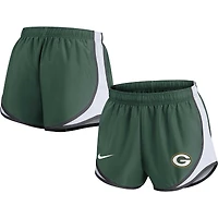 Women's Nike Green Green Bay Packers Performance Tempo Shorts