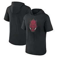 Men's Fanatics  Black Arkansas Razorbacks Primary Logo Hoodie T-Shirt