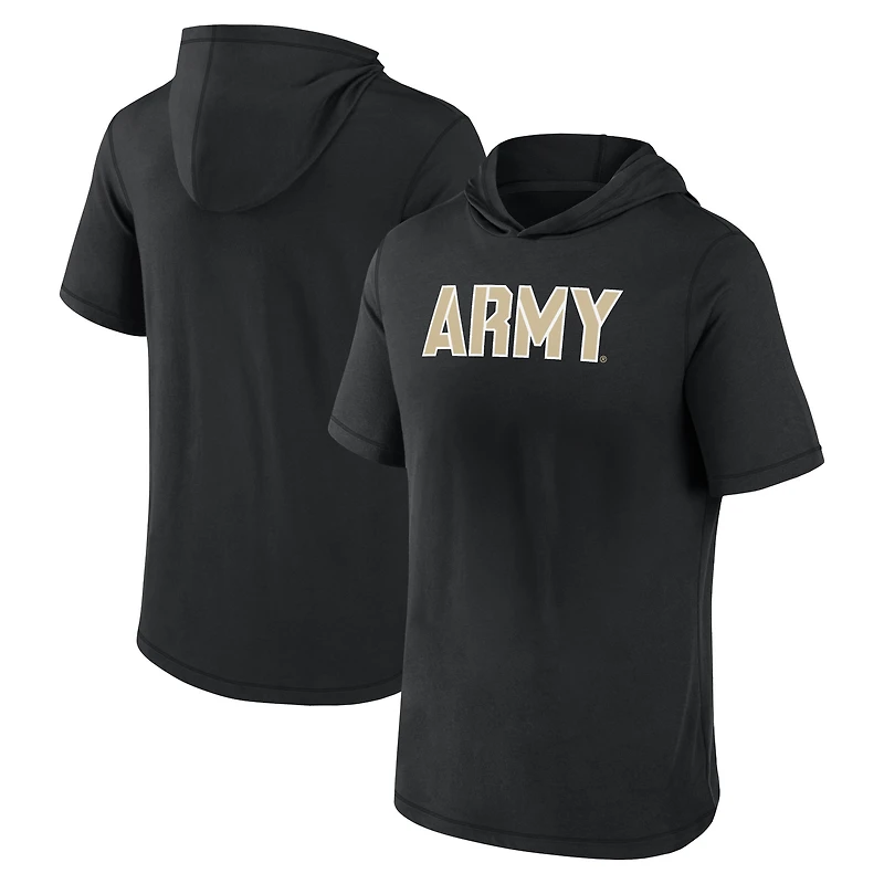 Men's Fanatics Black Army Black Knights Primary Logo Hoodie T-Shirt