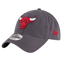 Men's New Era Charcoal Chicago Bulls Team 2.0 9TWENTY Adjustable Hat