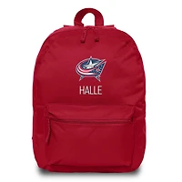 Red Columbus Blue Jackets Personalized Backpack