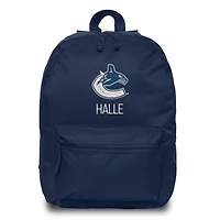 Navy Vancouver Canucks Personalized Backpack