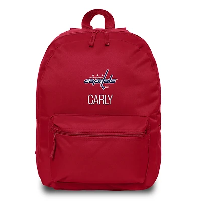 Red Washington Capitals Personalized Backpack