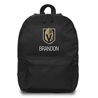 Black Vegas Golden Knights Personalized Backpack