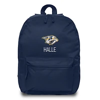 Navy Nashville Predators Personalized Backpack