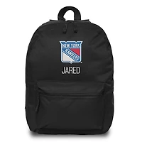 Black New York Rangers Personalized Backpack