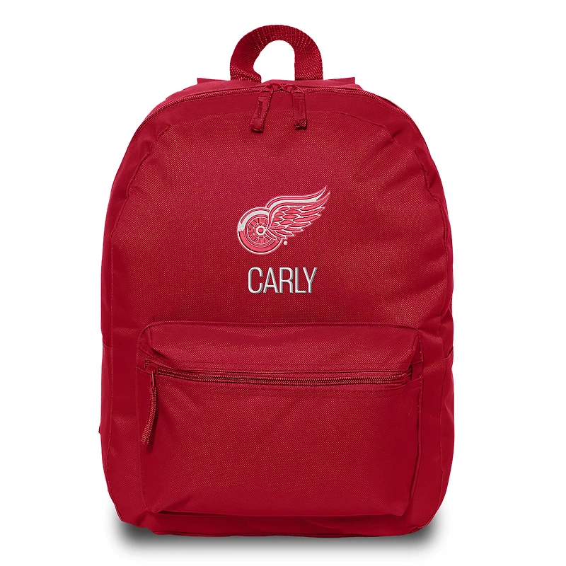 Red Detroit Red Wings Personalized Backpack
