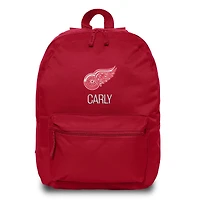Red Detroit Red Wings Personalized Backpack