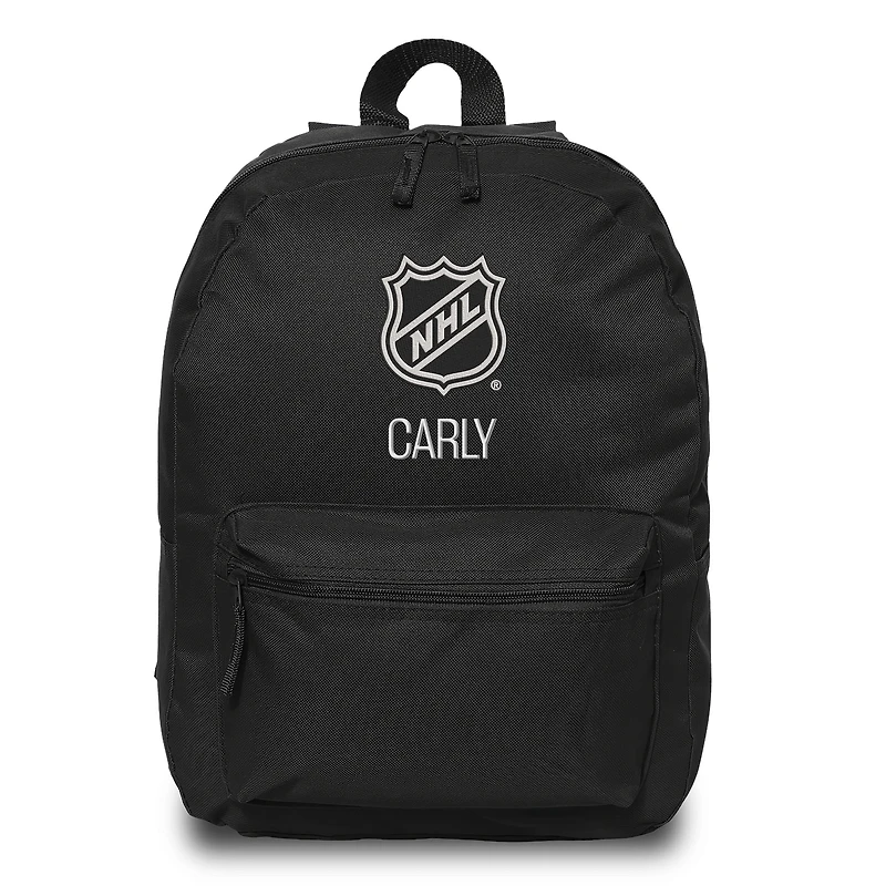 Black NHL Personalized Backpack