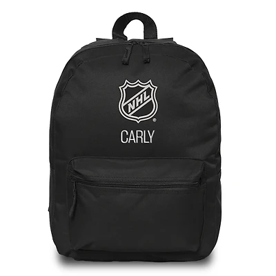 Black NHL Personalized Backpack