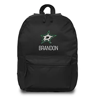 Black Dallas Stars Personalized Backpack