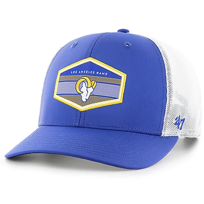 Men's '47  Royal Los Angeles Rams Burgess Trucker Adjustable Hat
