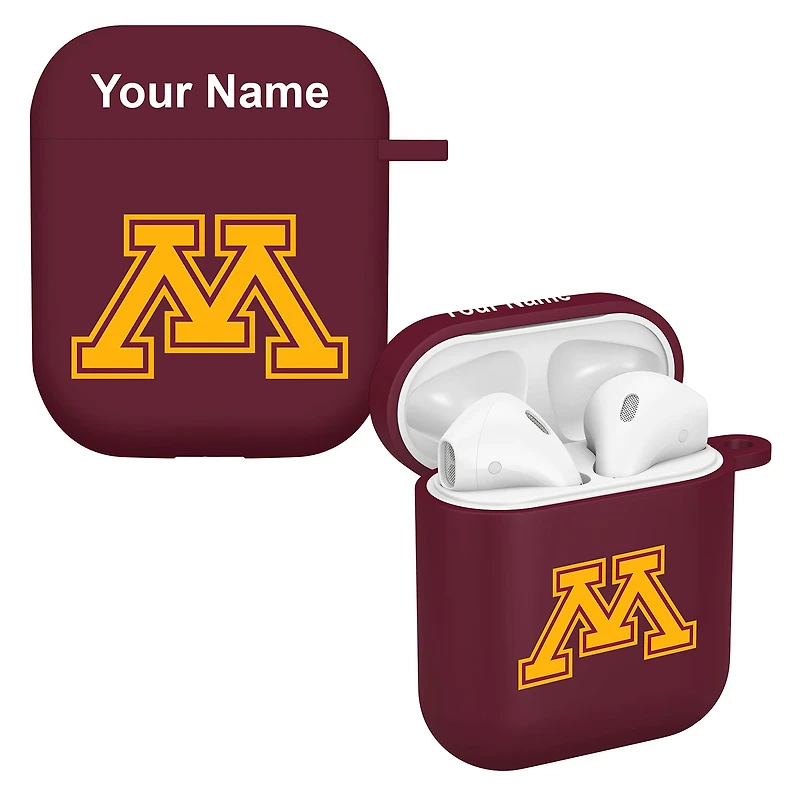 Maroon Minnesota Golden Gophers Personalized AirPods Case Cover