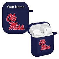Navy Ole Miss Rebels Personalized AirPods Case Cover