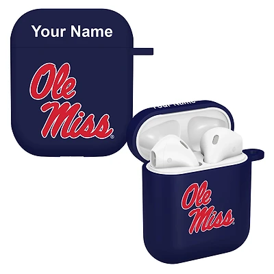 Navy Ole Miss Rebels Personalized AirPods Case Cover