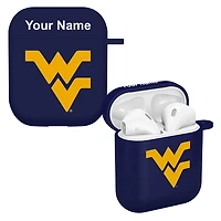 Navy West Virginia Mountaineers Personalized AirPods Case Cover