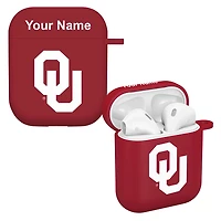 Crimson Oklahoma Sooners Personalized AirPods Case Cover