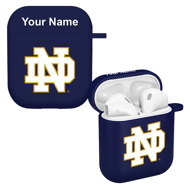 Navy Notre Dame Fighting Irish Personalized AirPods Case Cover