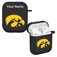 Black Iowa Hawkeyes Personalized AirPods Case Cover