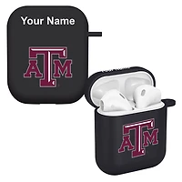 Black Texas A&M Aggies Personalized AirPods Case Cover