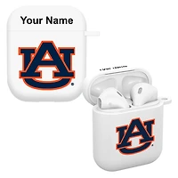 White Auburn Tigers Personalized AirPods Case Cover
