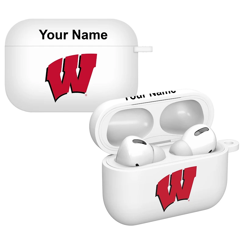 Affinity Bands Wisconsin Badgers Personalized AirPods Pro Case Cover
