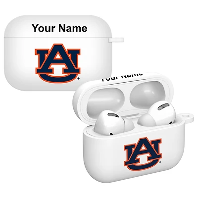 White Auburn Tigers Personalized AirPods Pro Case Cover