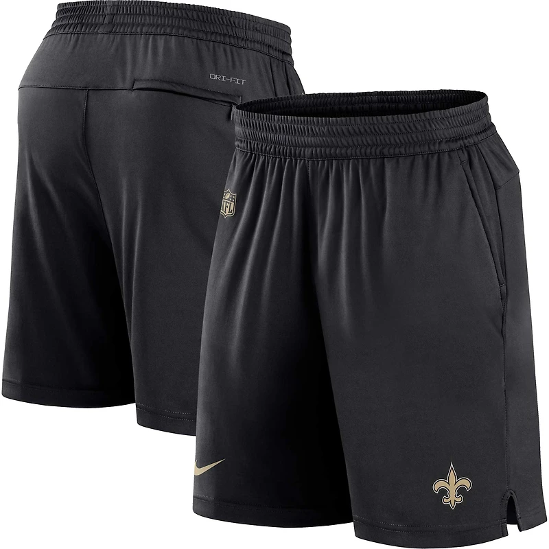 Men's Nike Black New Orleans Saints Sideline Performance Shorts