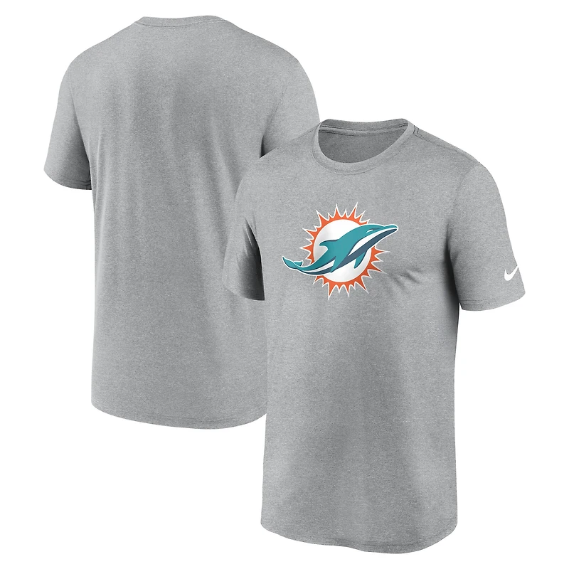 Men's Nike Heather Charcoal Miami Dolphins Primetime Legend Dri-FIT T-Shirt