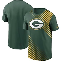 Men's Nike  Green Green Bay Packers Yard Line Fashion Asbury T-Shirt