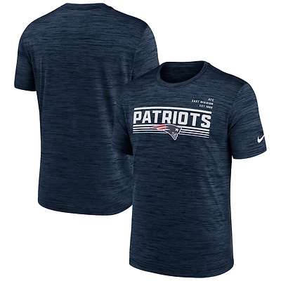 Men's Nike Navy New England Patriots Yardline Velocity Performance T-Shirt