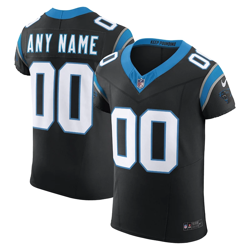 Men's Nike Black Carolina Panthers Vapor F.U.S.E. Elite Custom Jersey