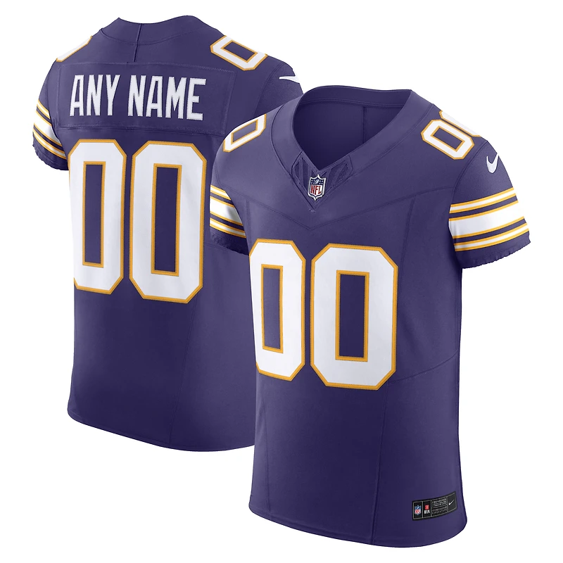 Men's Nike Purple Minnesota Vikings Vapor F.U.S.E. Elite Custom Jersey