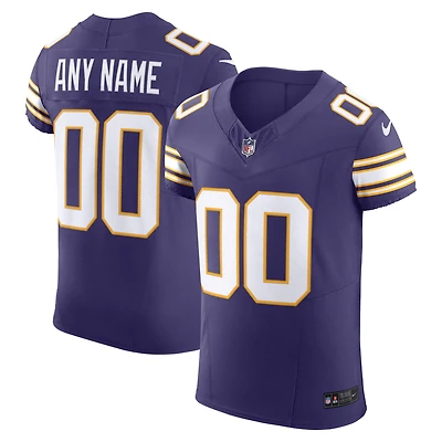 Men's Nike Purple Minnesota Vikings Vapor F.U.S.E. Elite Custom Jersey