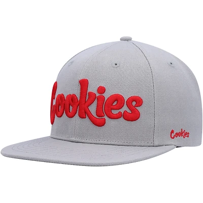 Men's Cookies Heather Gray Original Mint Snapback Hat