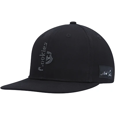 Men's Cookies  Black Searchlight Snapback Hat 