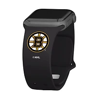 Black Boston Bruins Silicone Apple Watch Band