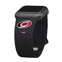 Black Carolina Hurricanes Silicone Apple Watch Band