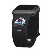 Black Colorado Avalanche Silicone Apple Watch Band