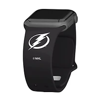 Black Tampa Bay Lightning Silicone Apple Watch Band