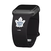 Black Toronto Maple Leafs Silicone Apple Watch Band