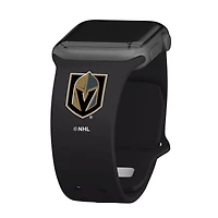 Black Vegas Golden Knights Silicone Apple Watch Band