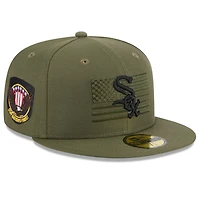 Men's New Era  Green Chicago White Sox 2023 Armed Forces Day On-Field 59FIFTY Fitted Hat