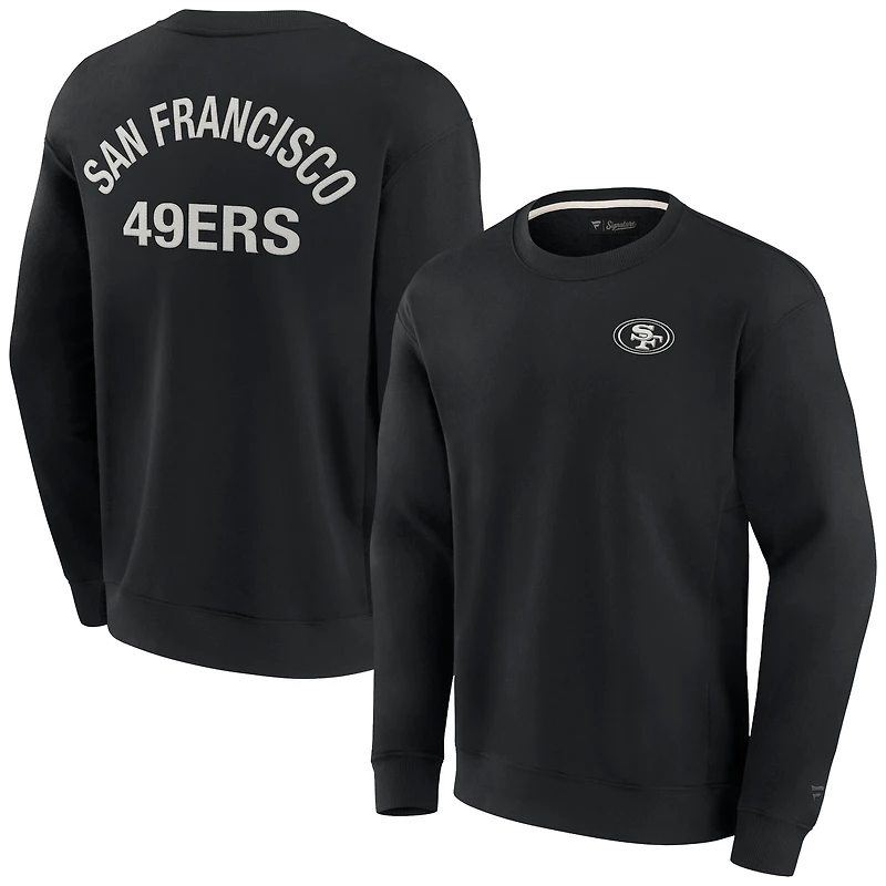 Unisex Fanatics Black San Francisco 49ers Elements Super Soft Pullover Sweatshirt