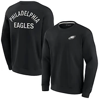 Unisex Fanatics Black Philadelphia Eagles Elements Super Soft Pullover Sweatshirt